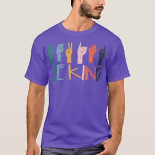 Camiseta Sea amable con los profesores de idiomas de Rótulo