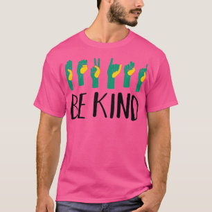 Camiseta Sea amable con los profesores de idiomas de Rótulo