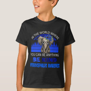 Camiseta Sea amable Hydrocephalus Awareness Elephant Retro 