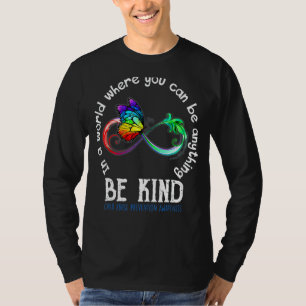 Camiseta Sea amable, mariposa, prevención del maltrato infa