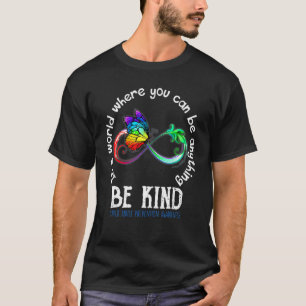 Camiseta Sea amable, mariposa, prevención del maltrato infa