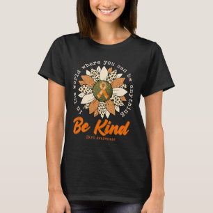 Camiseta Sea amable Naranja de girasol CPS Cinta de sensibi