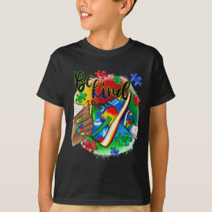 Camiseta Sea amable y afro empañador apoyo para el Día de C