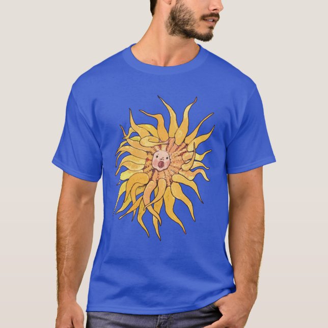 Camiseta Sea Anemone Actinia Ocean Underwater Surreal Art (Anverso)