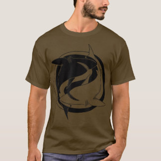 Camiseta Sea Animal Ying Yang Shark