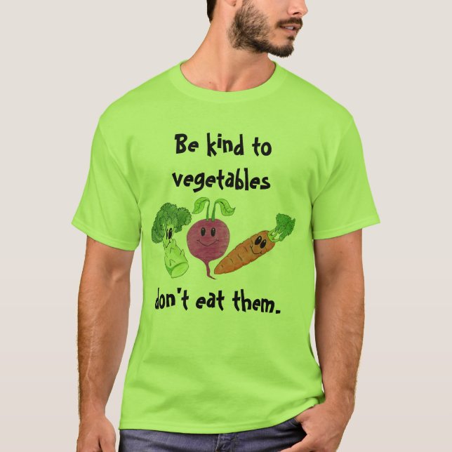 Camiseta Sea bueno con las verduras (Anverso)