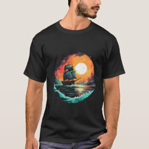Camiseta Sea Captain Sailing Sailboat