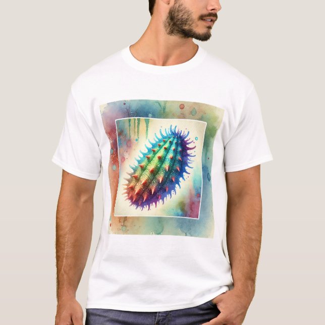 Camiseta Sea cucumber painting 010824AREF116 - Watercolor (Anverso)