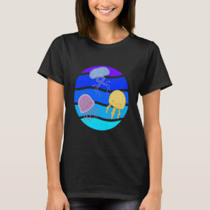 Camiseta Sea Cute Jellyfish Subacuático Ocean life Animales
