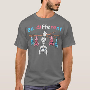 Camiseta Sea DifferentCute Transgender Prige for and Bats
