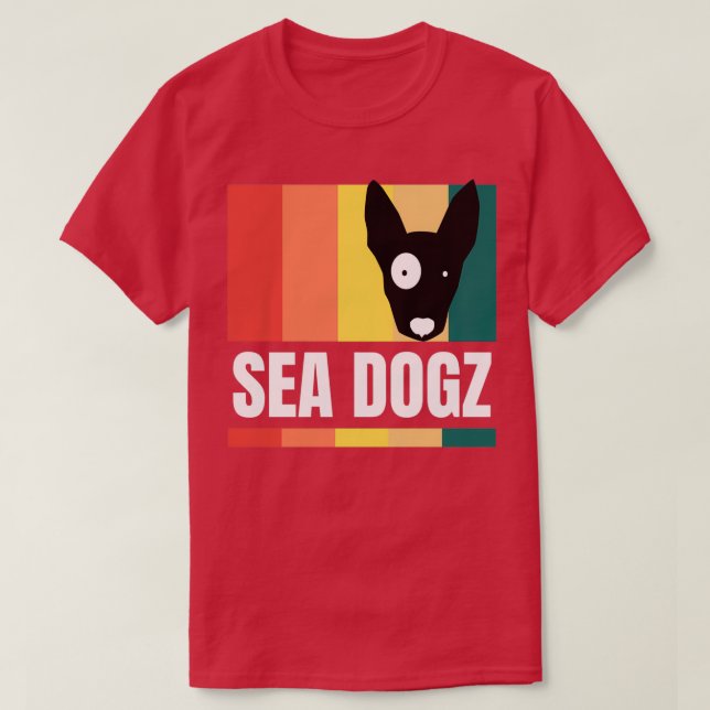 Camiseta Sea Dogz submarinismo esquí de surf playa y amante (Diseño del anverso)