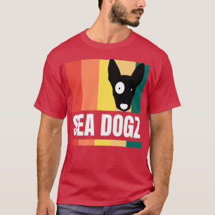 Camiseta Sea Dogz submarinismo esquí de surf playa y amante