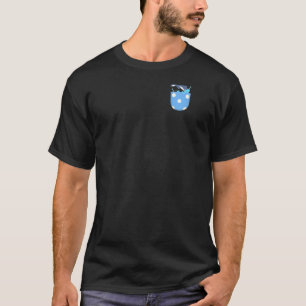 Camiseta Sea Dolphin Ocean Animal Pocket Dolphin Raglan Bas