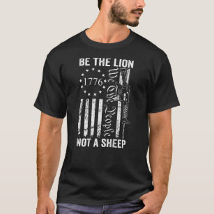 Camiseta Sea El León No Una Oveja Pro Gun 2ª Enmienda Ar15