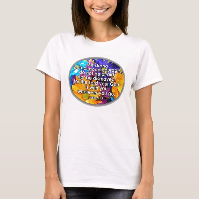 Camiseta Sea escritura fuerte de la biblia (Anverso)
