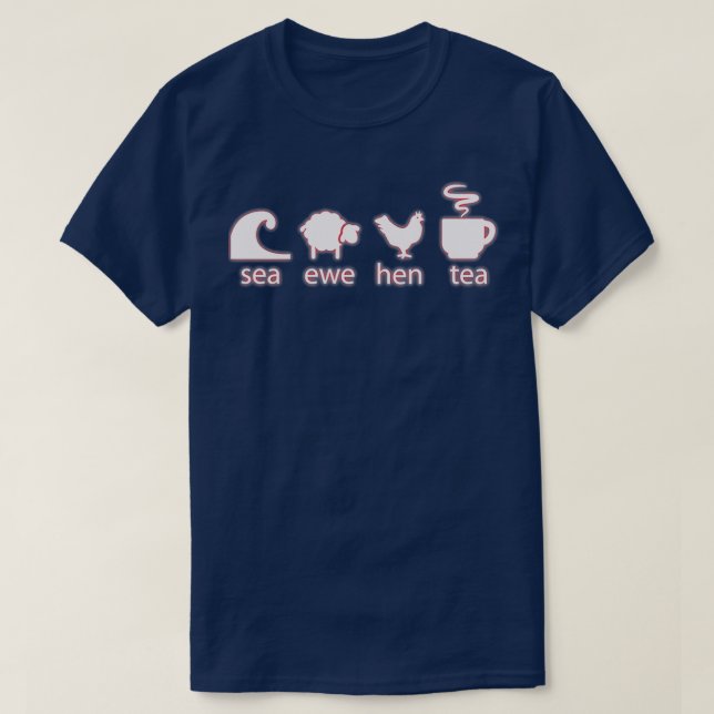 Camiseta Sea Ewe Hen Tea (Diseño del anverso)