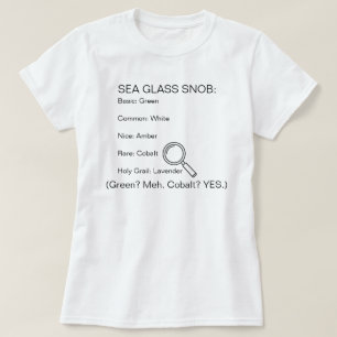 Camiseta Sea Glass Snob (¿Verde? Bah. ¿Cobalto? ¡SÍ!)