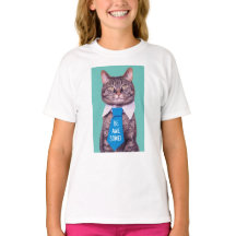 "¡SEA INCREÍBLE!" Gato en azul, Verde azulado, tu