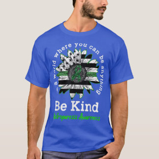 Camiseta Sea Kind Green Sunflower Amabilidad Gastroparesis 