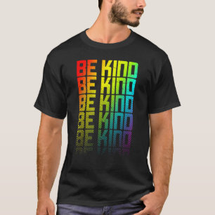 Camiseta Sea Kind Lgbtq+ Gay Arcoiris Orgullo Gay Texto Des