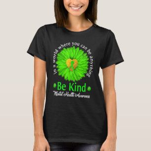 Camiseta Sea Kind Mental Health Awareness Green Ribbon Sunf