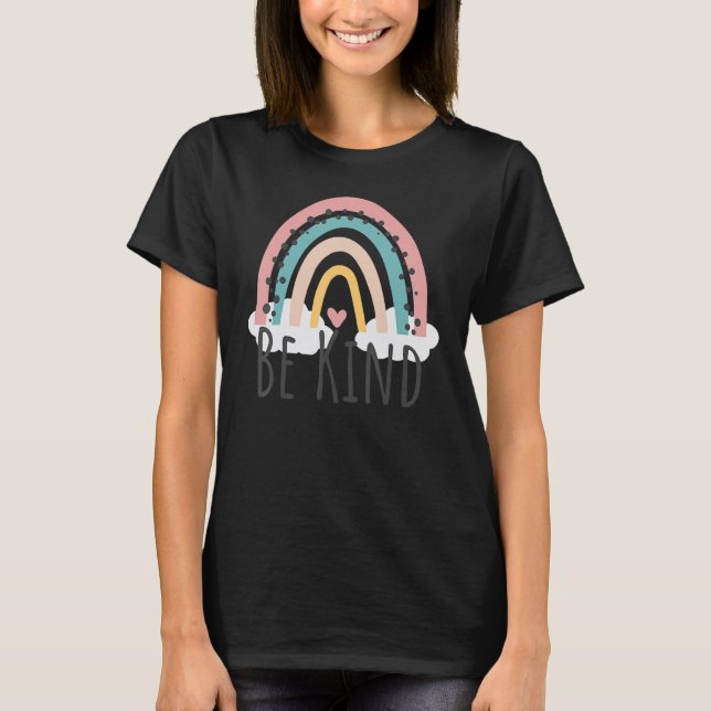 Camiseta Sea Kind Shirt Cute Rainbow Positions Inspira (Anverso)