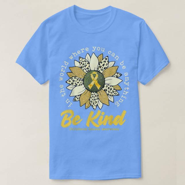 Camiseta Sea Kind Sunflower Gold Sensibilización sobre el c (Diseño del anverso)