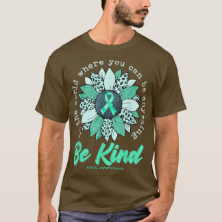 Camiseta Sea Kind Sunflower Verde azulada PCOS Cinta de sen