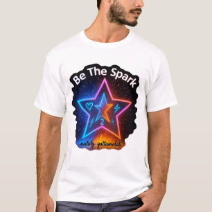 Camiseta Sea la chispa Gráfica estelar neonatal motivacio