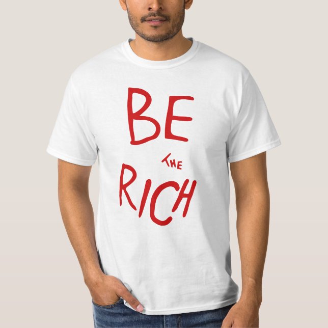 Camiseta Sea la declaración política al estilo rico de la A (Anverso)