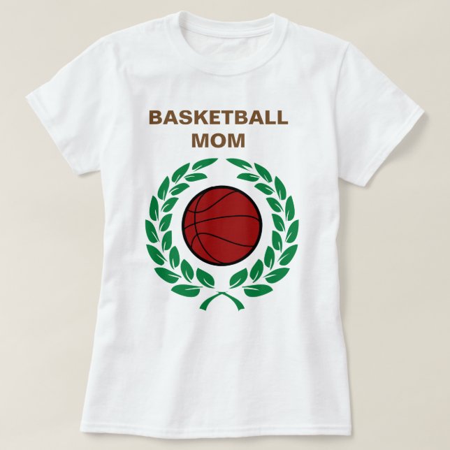 Camiseta Sea la mejor mamá del baloncesto (Diseño del anverso)