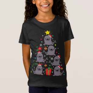 Camiseta Sea Lion Christmas Ornament Tree Funny