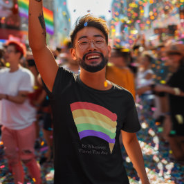 Camiseta Sea lo que sea que el arcoiris sea personalizado