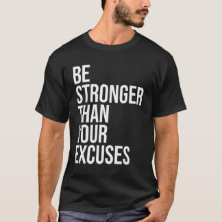 Camiseta Sea Más Fuerte Que Sus Excusas Aa Na 12 Step Sober