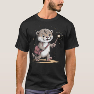 Camiseta Sea Otter Magic Wizard Funny Otter Halloween