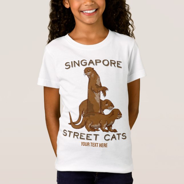 Camiseta Sea Otter Singapore Street Cats (Anverso)