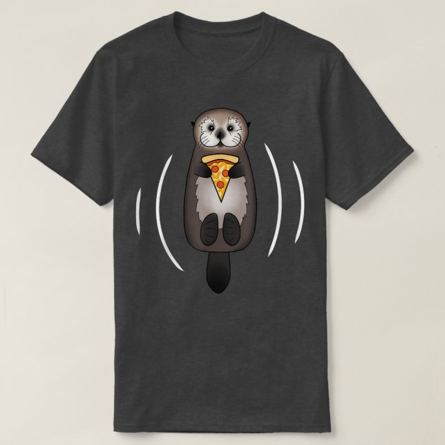 Camiseta Sea Otter With Pizza  (Diseño del anverso)