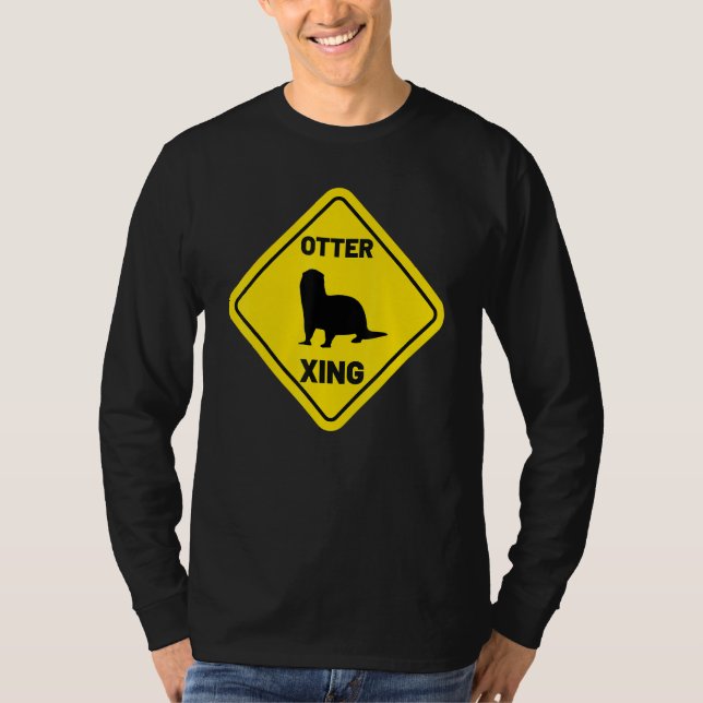 Camiseta Sea Otter Xing  Animal  Women's River Otter (Anverso)