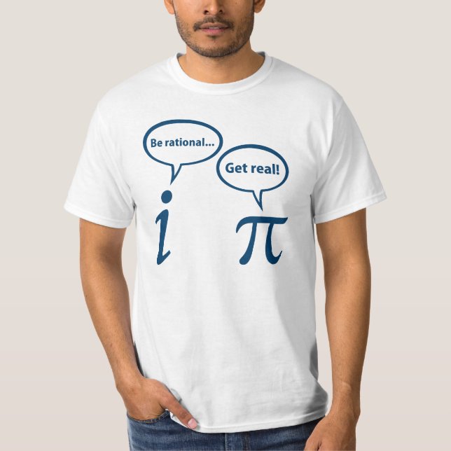 Camiseta Sea Racional Consiga Un Pi Real De Matemáticas Ima (Anverso)