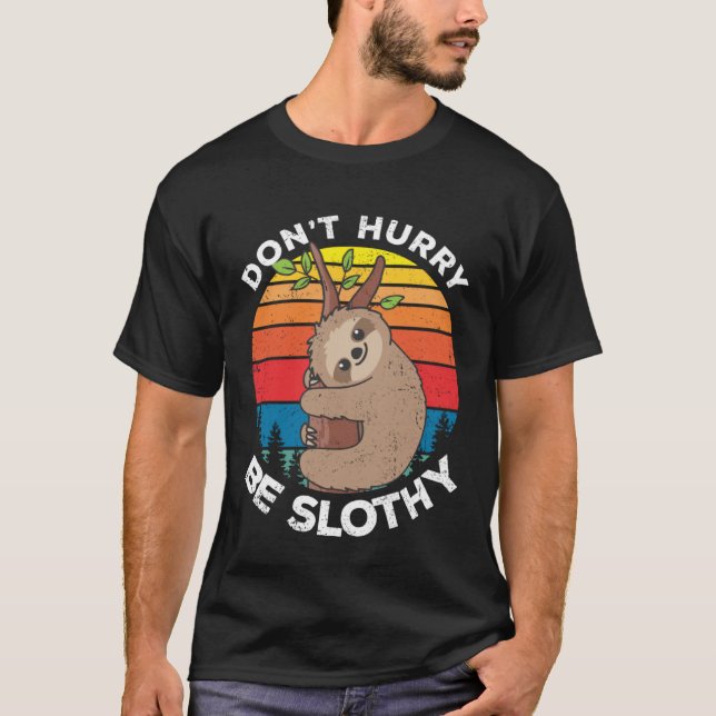 Camiseta Sea Slothy Lazy Sloth Propietario Corte Slots Anim (Anverso)