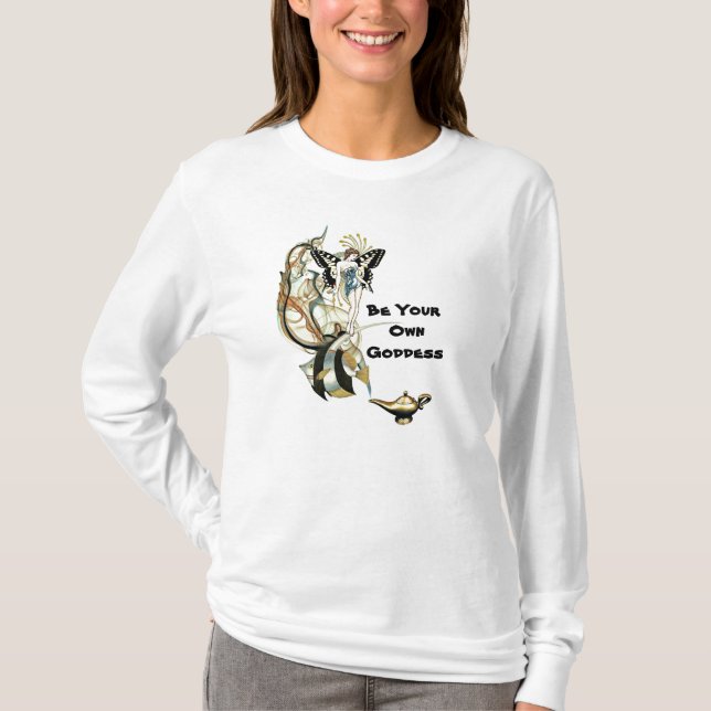 Camiseta Sea su propia diosa (Anverso)