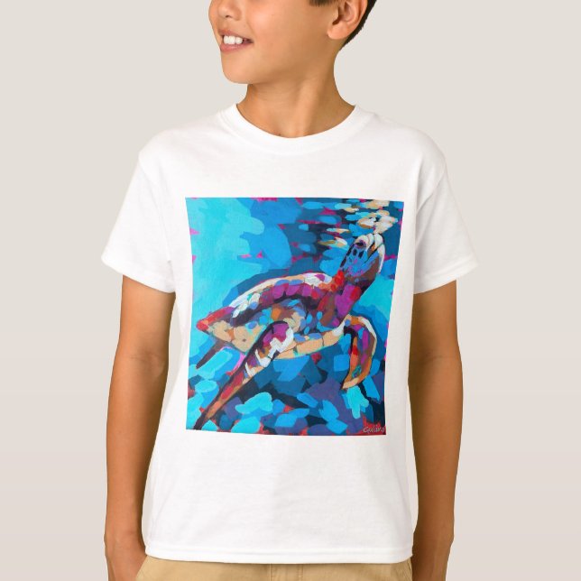 Camiseta Sea Turtle Painting - Beach Home Decor (Anverso)
