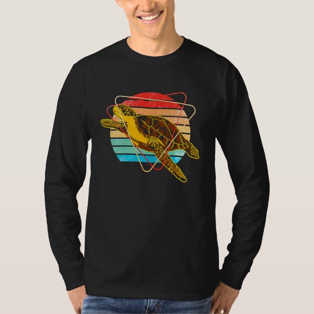 Camiseta Sea Turtle Reptile Ocean Sea Animal Colorful (Anverso)