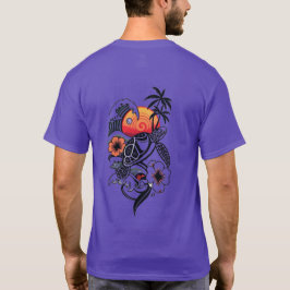 Camiseta Sea Turtle Tropical Art | Vintage Hawaiian Style