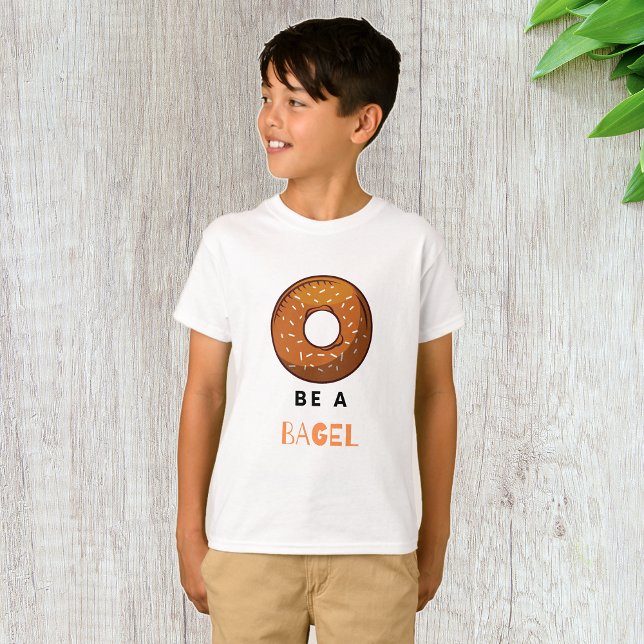 Camiseta Sea un Bagel gracioso diseño de un bollo de comida (Subido por el creador)