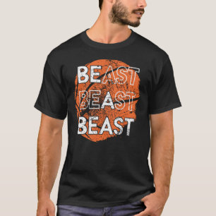 Camiseta Sea un Beast Basketball Deportes de diseño pertur