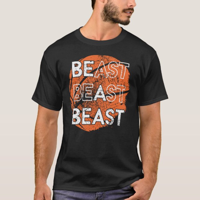 Camiseta Sea un Beast Basketball Deportes de diseño perturb (Anverso)