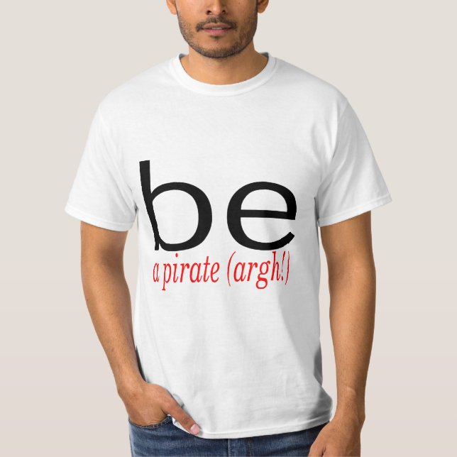 Camiseta Sea un pirata (Argh) (Anverso)