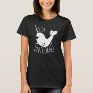Camiseta Sea Unicornios sonrientes Narwhal Funny Nauti