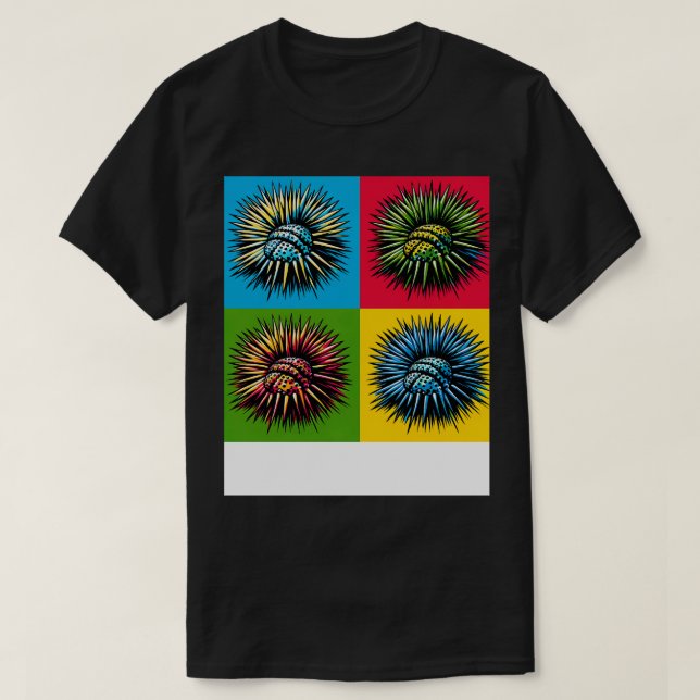 Camiseta Sea Urchins Art Trendy Marine Life (Diseño del anverso)
